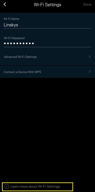 Advanced wifi settings help