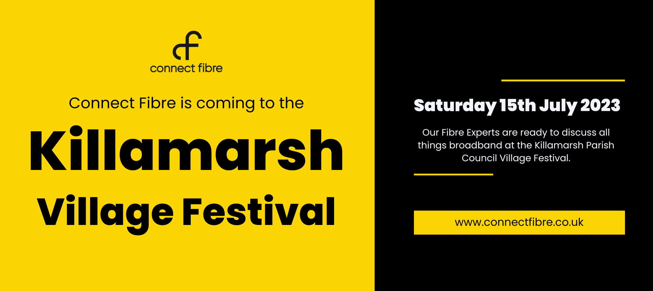 Connect Fibre is Joining The Killamarsh Festival 