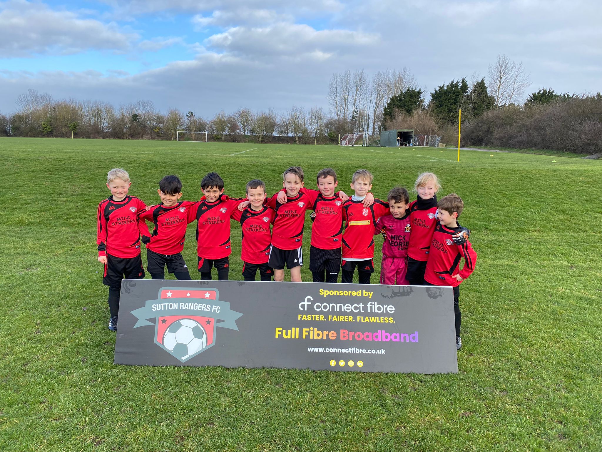 Kids Football Team Sponsored by Connect Fibre Broadband