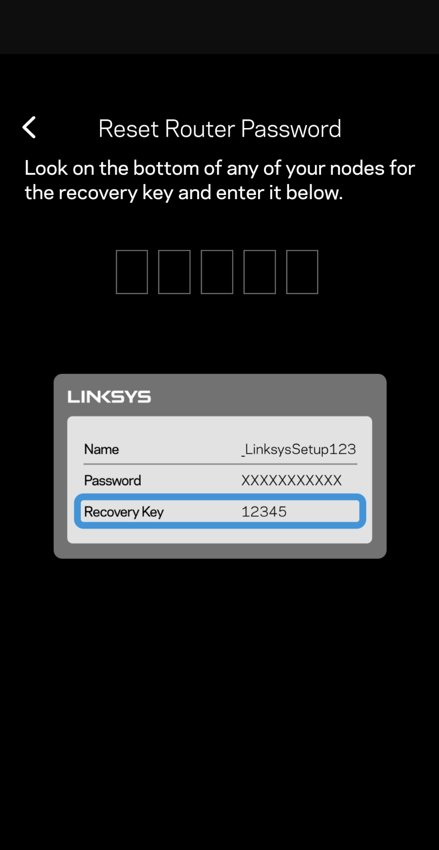 Linksys App: Logging in and resetting your password