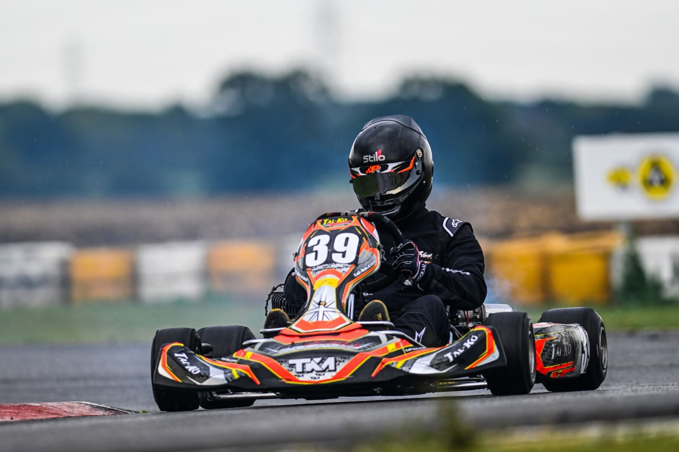 Joel Lask who is Connect Fibres Regional Sales manager in a racing car