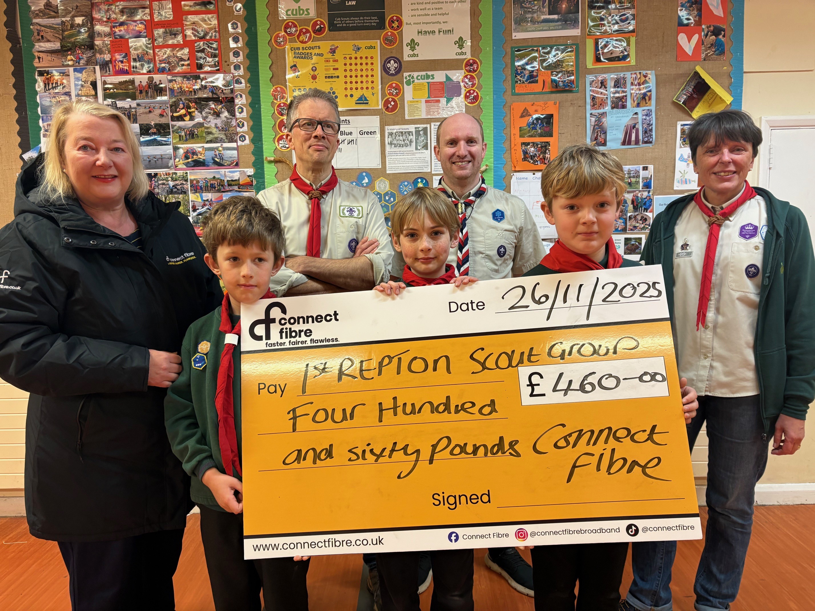 Connect Fibre Supports Local Scouting with £460 Community Grant