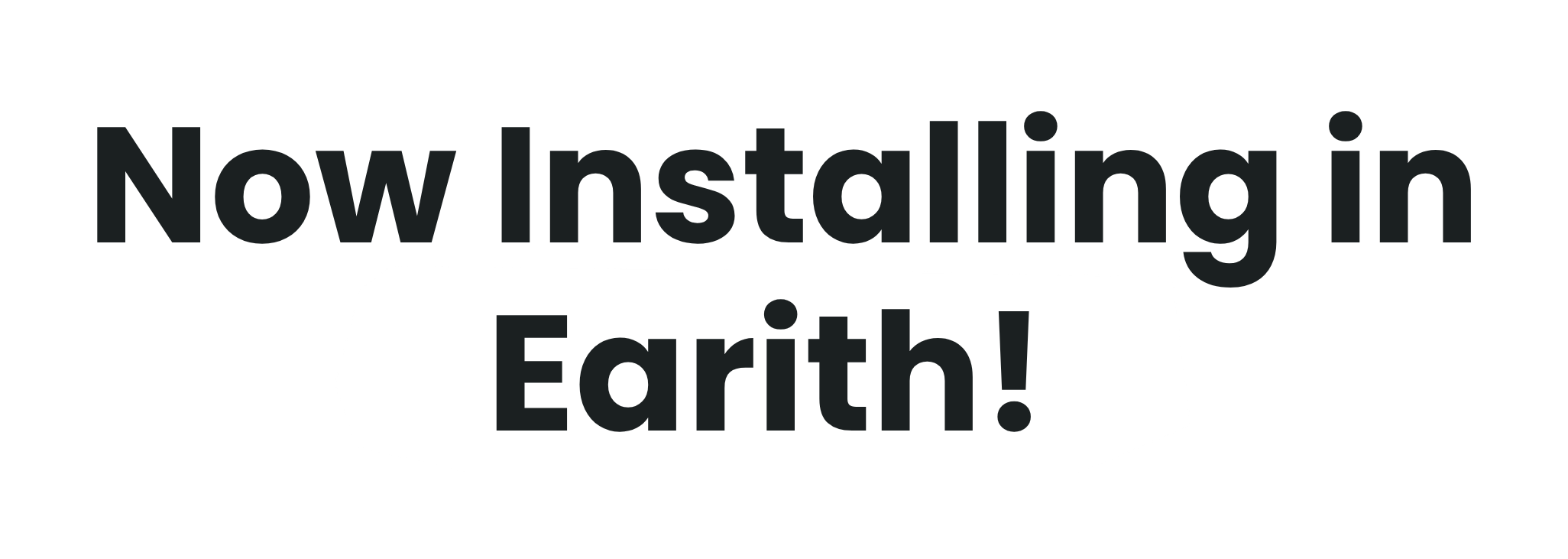 Now Installing