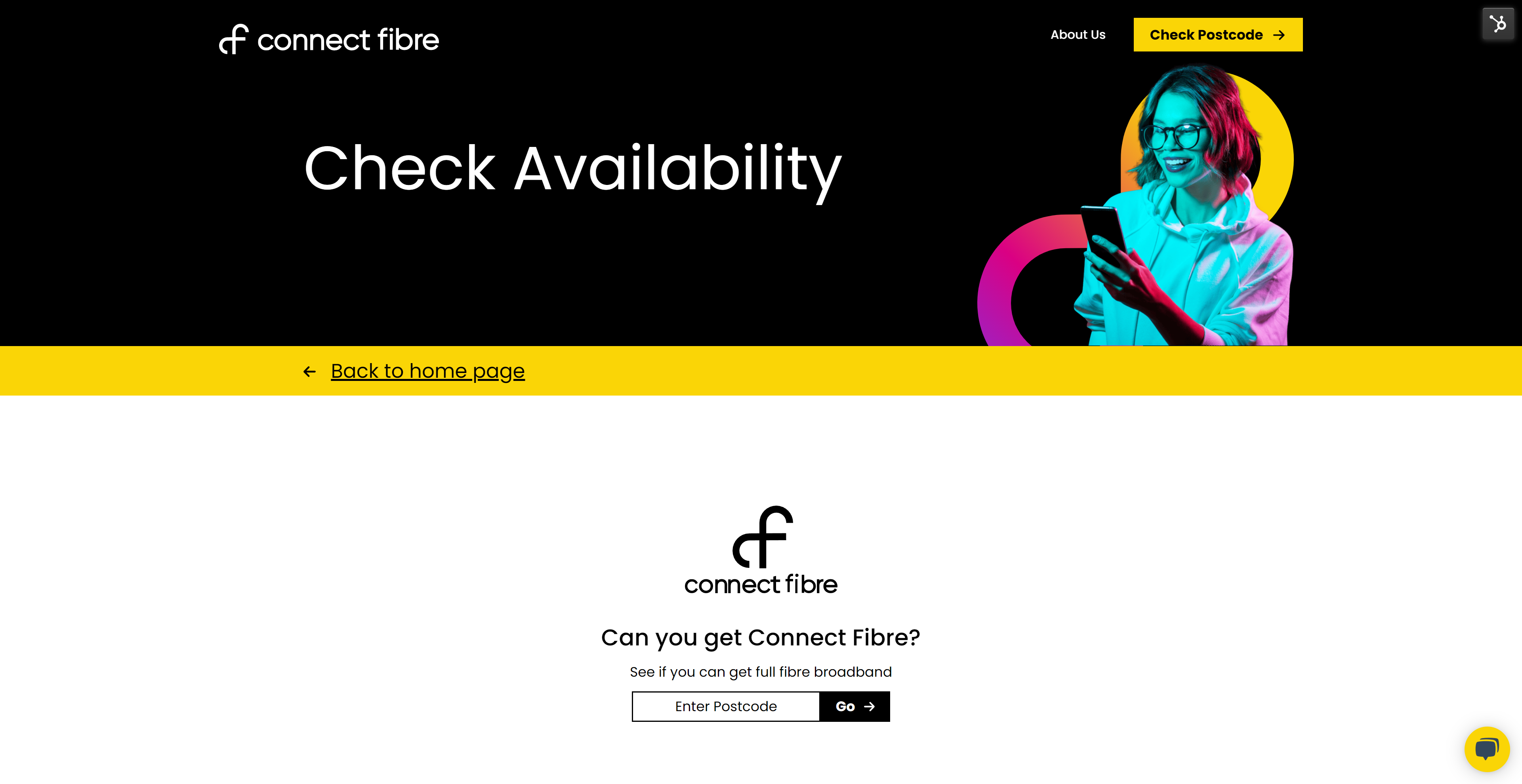 How to check Connect Fibre availability